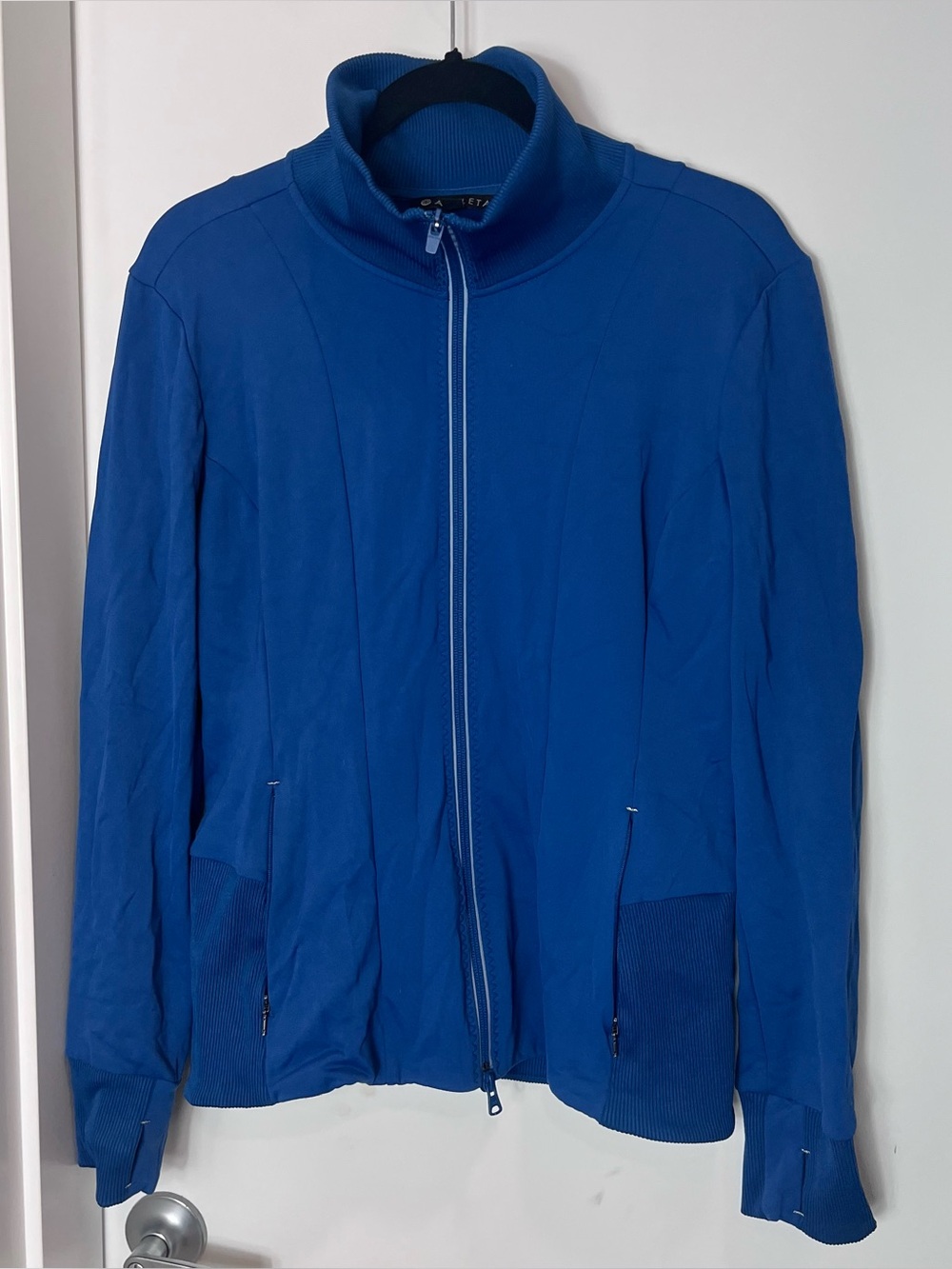 Athleta Ridge Jacket Peacock Blue Lightweight Athletic Blue Full-Zip Large